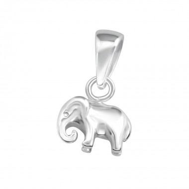 Elephant - 925 Sterling Silver Simple Pendants SD36746