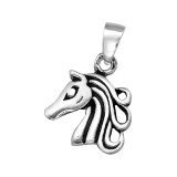 Unicorn - 925 Sterling Silver Simple Pendants SD39126
