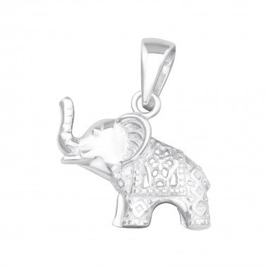 Elephant - 925 Sterling Silver Simple Pendants SD39465