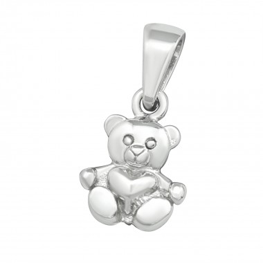 Bear - 925 Sterling Silver Simple Pendants SD39861