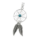 Dreamcatcher - 925 Sterling Silver Simple Pendants SD39916