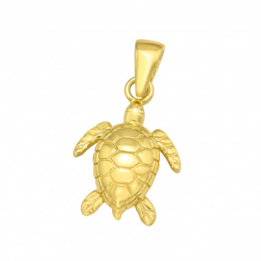Turtle - 925 Sterling Silver Simple Pendants SD42132