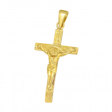 Crucifix - 925 Sterling Silver Simple Pendants SD42134