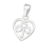 Lucky Clower - 925 Sterling Silver Simple Pendants SD44357