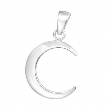 Crescent Moon - 925 Sterling Silver Simple Pendants SD44375