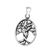 Tree Of Life - 925 Sterling Silver Simple Pendants SD44387