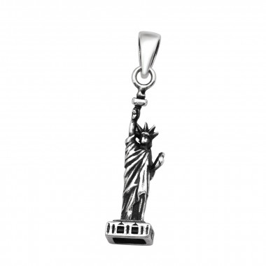 Statue Of Liberty - 925 Sterling Silver Simple Pendants SD44393