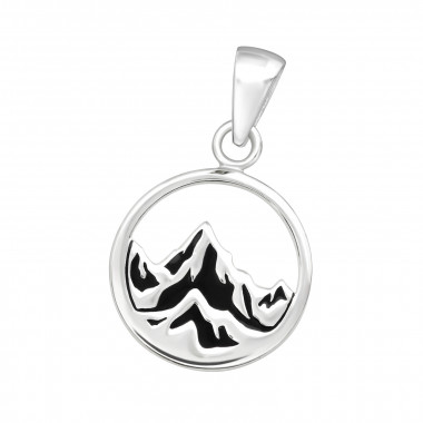 Mountain - 925 Sterling Silver Simple Pendants SD44408