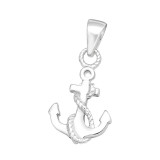 Anchor - 925 Sterling Silver Simple Pendants SD44416