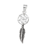 Dreamcatcher - 925 Sterling Silver Simple Pendants SD48481