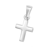 Slim cross - 925 Sterling Silver Simple Pendants SD6373