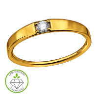 Tapered Flush Mount Band Gold Plated - 925 Sterling Silver Diamond Rings SD51342 Tapered Flush Mount Band Gold Plated - 925 Sterling Silver Diamond Rings SD51342