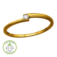 Linear Offset Bypass Band Gold Plated - 925 Sterling Silver Diamond Rings SD51348 Linear Offset Bypass Band Gold Plated - 925 Sterling Silver Diamond Rings SD51348