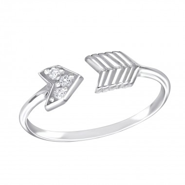 Arrow - 925 Sterling Silver Rings with CZ SD15064