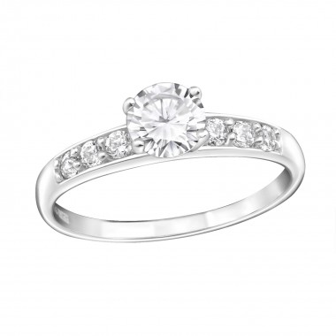 Sprinkled - 925 Sterling Silver Rings with CZ SD15446