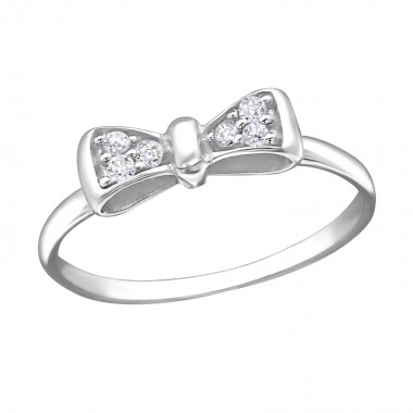 Tie bow - 925 Sterling Silver Rings with CZ SD16892