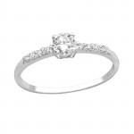 Sprinkled - 925 Sterling Silver Rings with CZ SD18771 Sprinkled - 925 Sterling Silver Rings with CZ SD18771
