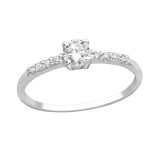 Sprinkled - 925 Sterling Silver Rings with CZ SD18771