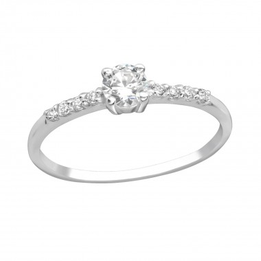 Sprinkled - 925 Sterling Silver Rings with CZ SD18771