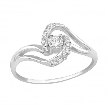 Twirl - 925 Sterling Silver Rings with CZ SD19424