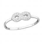 Infinity - 925 Sterling Silver Rings with CZ SD19427 Infinity - 925 Sterling Silver Rings with CZ SD19427