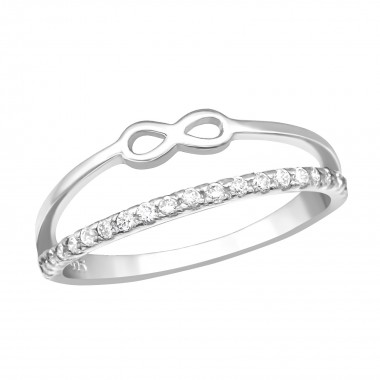 Infinity - 925 Sterling Silver Rings with CZ SD23266