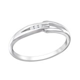 Band - 925 Sterling Silver Rings with CZ SD26339
