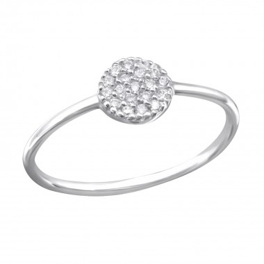 Round - 925 Sterling Silver Rings with CZ SD27612