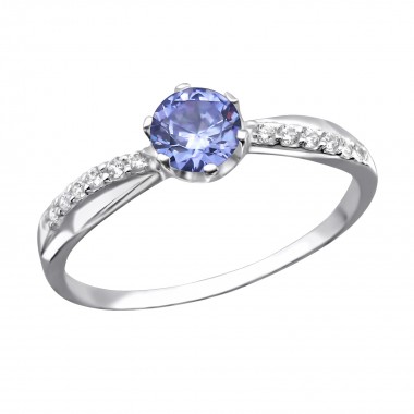 Round - 925 Sterling Silver Rings with CZ SD27937