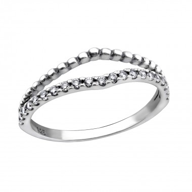 Pattern - 925 Sterling Silver Rings with CZ SD29227