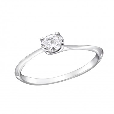 Oval - 925 Sterling Silver Rings with CZ SD29234
