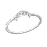 Moon - 925 Sterling Silver Rings with CZ SD29246