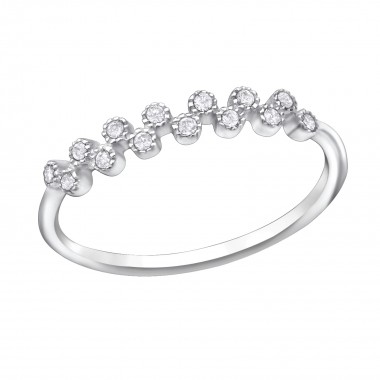 Stackable - 925 Sterling Silver Rings with CZ SD30542