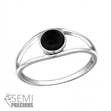 Double Line - 925 Sterling Silver Rings with CZ SD30669