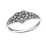 Celtic Heart - 925 Sterling Silver Rings with CZ SD31588