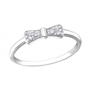 Bow - 925 Sterling Silver Rings with CZ SD32464