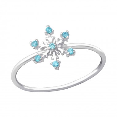 Snowflake - 925 Sterling Silver Rings with CZ SD33903