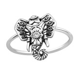 Elephant - 925 Sterling Silver Rings with CZ SD33920