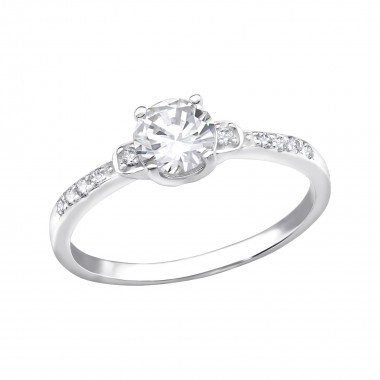Solitaire - 925 Sterling Silver Rings with CZ SD34909