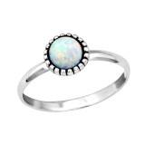 Round - 925 Sterling Silver Rings with CZ SD34974