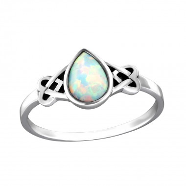 Celtic - 925 Sterling Silver Rings with CZ SD34976