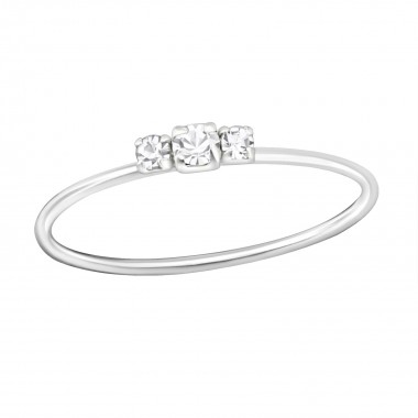 Jeweled - 925 Sterling Silver Rings with CZ SD35599