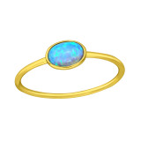 Oval - 925 Sterling Silver Rings with CZ SD36172