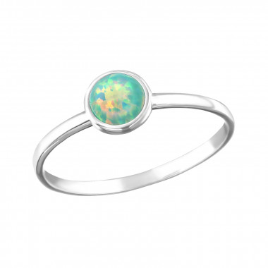 Round - 925 Sterling Silver Rings with CZ SD36218