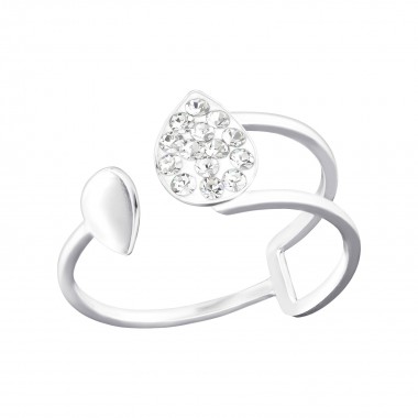 Pear - 925 Sterling Silver Rings with CZ SD36409