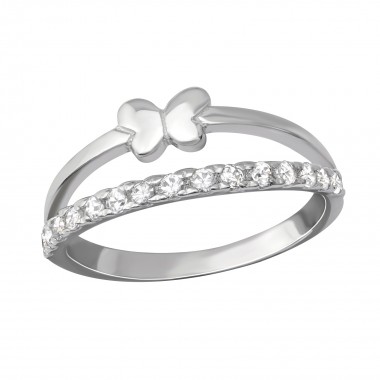 Butterfly - 925 Sterling Silver Rings with CZ SD36509