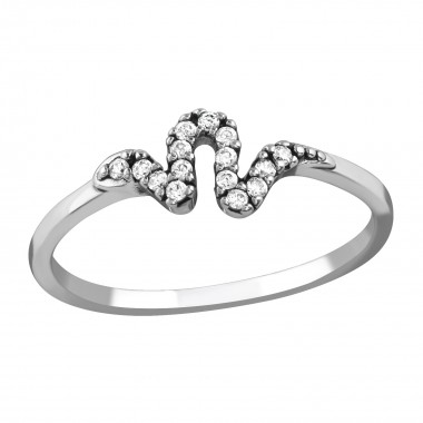 Snake - 925 Sterling Silver Rings with CZ SD36867
