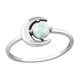 Moon - 925 Sterling Silver Rings with CZ SD36873