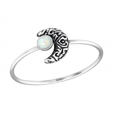 Moon - 925 Sterling Silver Rings with CZ SD37129