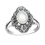 Antique - 925 Sterling Silver Rings with CZ SD37237